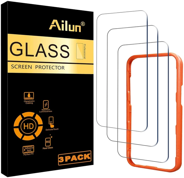 Main image of Screen Protector for iPhone 16 Pro Max, 3 Pack, Tempered Glass | 6.9 inch, Installation Frame, Sensor Protection, Dynamic Island Compatible, Case Friendly