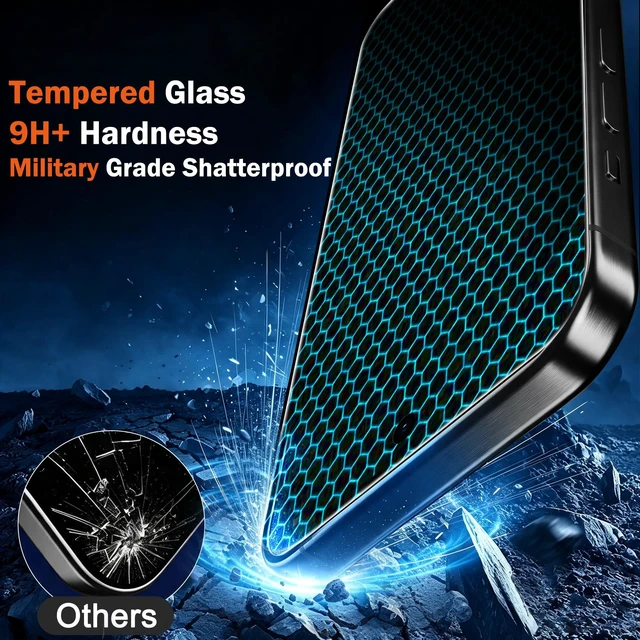 Alt view image 2 of 7 - Matte Screen Protector for iPhone 18 Pro Max, Tempered Glass | 2 Pack, 9H+ Hardness, Military-Grade Shatterproof, Case Friendly, Easy Installation Bubble Free, with Camera Lens Protectors
