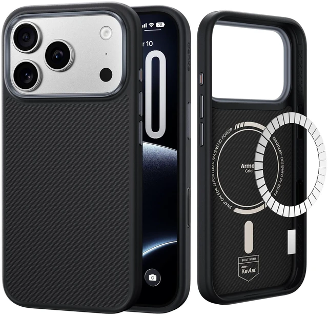 Main image of for iPhone 18 Pro Max Case with MagSafe, ArmorPro Shockproof Case | Shockproof Military-Grade Drop Protection, Kevlar Aramid Fiber & TPU, Camera Control Button, Strong Magnets, Anti-Slip Grip