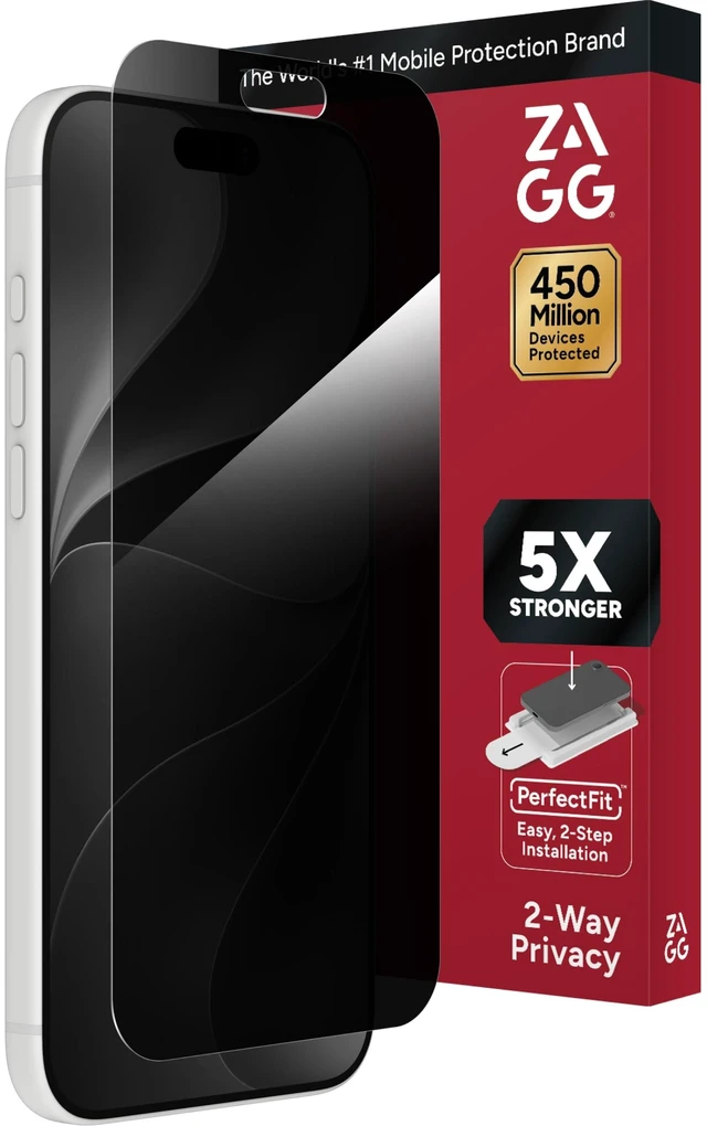 Main image of Glass Elite Privacy Screen Protector for iPhone 18 Pro Max | 2-Way Privacy Filter, 5X Stronger Impact Protection, Scratch Resistant, ClearPrint Smudge Resistance, Easy Installation