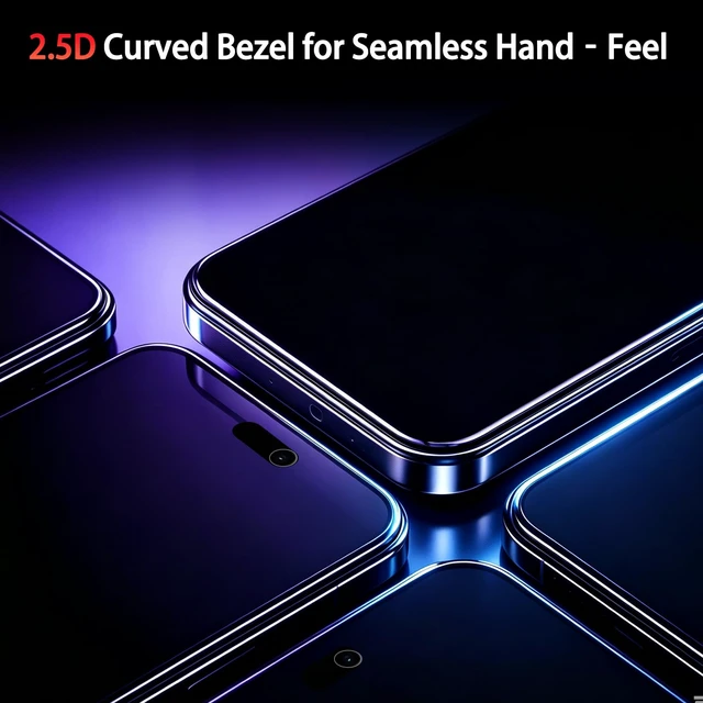 Alt view image 7 of 7 - Privacy Screen Protector for iPhone 18 Pro Max, Tempered Glass | 3+3 Pack, TOP 9H+ Hardness, Case Friendly, with Camera Lens Protectors, Military Grade Shatterproof