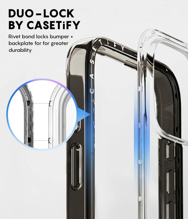 Alt view image 5 of 7 - for iPhone 18 Pro Case - Compact Clear Black | Slim & Sleek | Lightweight | 4 ft. 2x Military Grade Drop Protection | Black