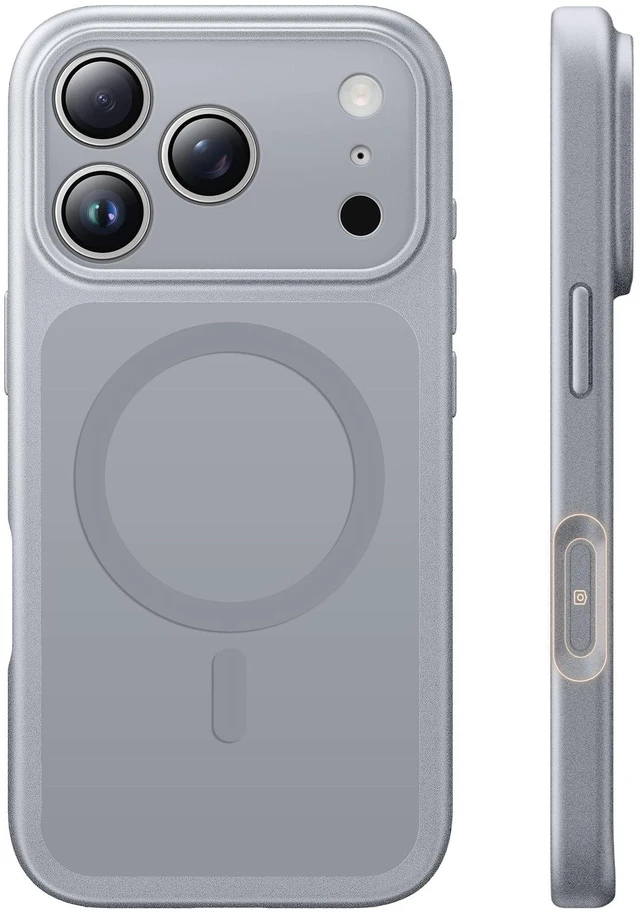 Main image of for iPhone 18 Pro Max Case, Compatible with MagSafe, Grey | (Full Camera Protection) Camera Control Cover Military-Grade Protection Magnetic Phone Case for iPhone 18 ProMax