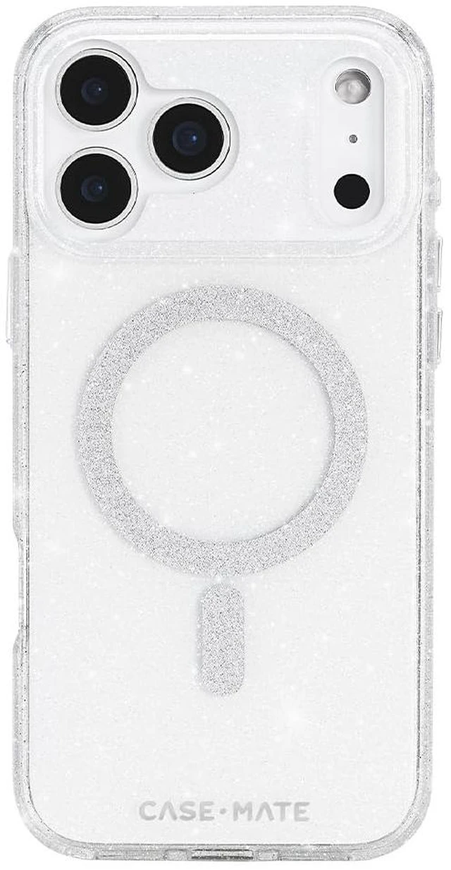 Main image of iPhone 18 Pro Max Case - MagSafe Phone Case -Sheer Twinkle Silver | Compatible with MagSafe - Stylish Sparkly Phone Case with 12ft Drop Protection - Premium Magnetic Cover for iPhone 18 Pro Max