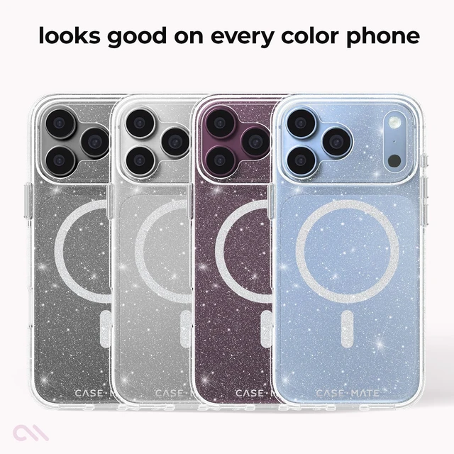Alt view image 2 of 7 - iPhone 18 Pro Max Case - MagSafe Phone Case -Sheer Twinkle Silver | Compatible with MagSafe - Stylish Sparkly Phone Case with 12ft Drop Protection - Premium Magnetic Cover for iPhone 18 Pro Max