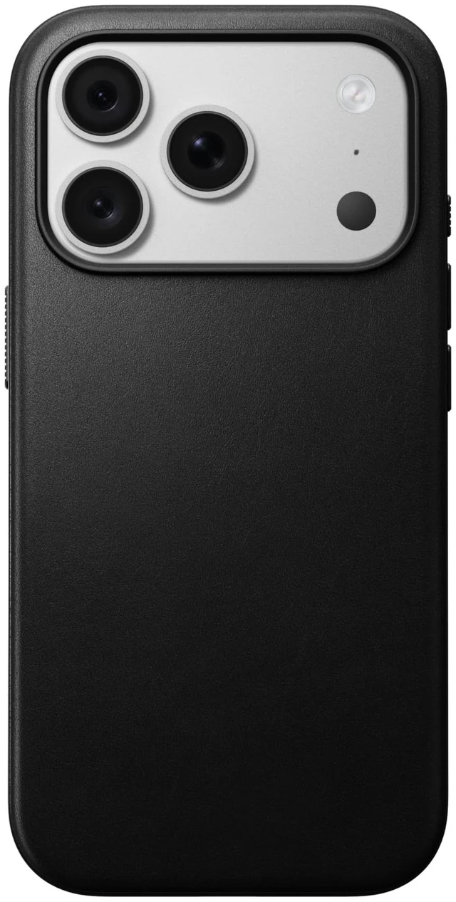 Main image of Modern Leather iPhone 18 Pro Max Case Magsafe Black Camino Leather - iPhone 18 Pro Max Case, iPhone 18 Pro Max Cover MagSafe Compatible 8ft Drop Protection