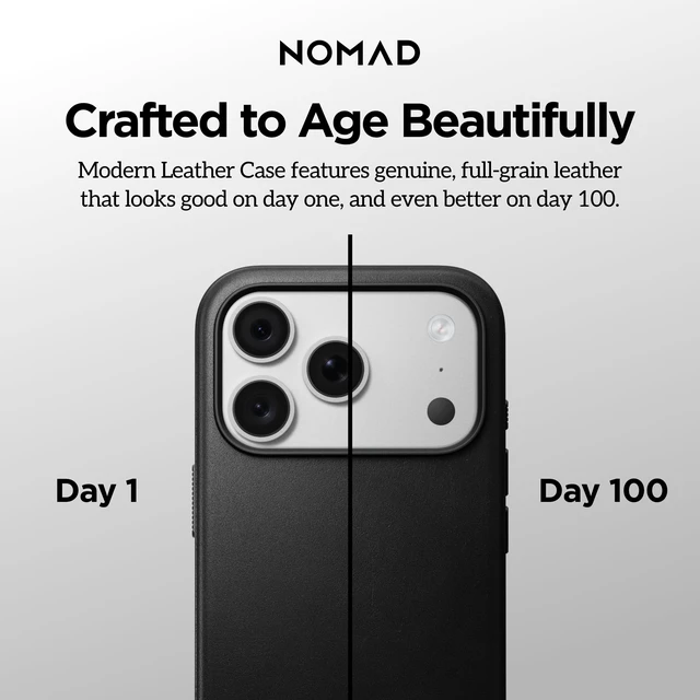 Alt view image 2 of 7 - Modern Leather iPhone 18 Pro Max Case Magsafe Black Camino Leather - iPhone 18 Pro Max Case, iPhone 18 Pro Max Cover MagSafe Compatible 8ft Drop Protection