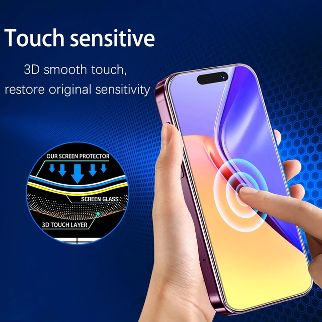 Alt view image 5 of 6 - 2-Pack Tempered Glass for Apple iPhone 18 Pro Max Screen Protector | 9H Hardness, No Bubbles, Anti Scratch, Easy to Install