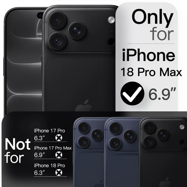 Alt view image 2 of 7 - Magnetic Slim Case for iPhone 18 Pro Max, Black | Ultra-Thin Lightweight Design, Compatible with MagSafe, Anti-Slip Grip, Camera Lens Protection, Matte Finish