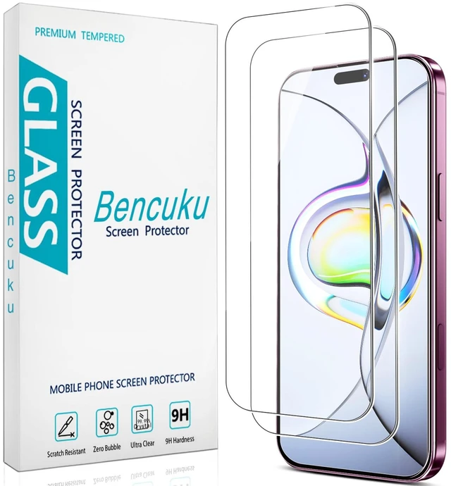 Main image of 2 Pack Screen Protector for iPhone 18 Pro Max Tempered Glass | Easy to Install, Bubble Free, 9H Hardness