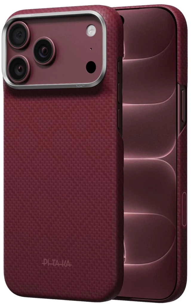 Main image of for iPhone 18 Pro Max Case 6.9", Caseless Feeling, Burgundy (Argyle) | Barely There Feel Ultra-Slim Case, Camera Control Button, Compatible with MagSafe, 1500D Aramid Fiber Woven, Silky Texture