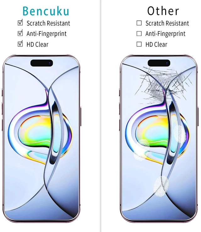 Alt view image 2 of 7 - 2 Pack Screen Protector for iPhone 18 Pro Max Tempered Glass | Easy to Install, Bubble Free, 9H Hardness
