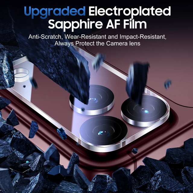 Alt view image 4 of 7 - for iPhone 18 Pro Max Camera Lens Protector - 3 Pack | HD Clear, Anti Scratch, Full-Coverage, Camera Cover, Easy to Install, Case Friendly