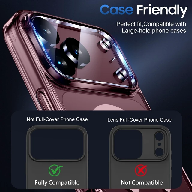 Alt view image 2 of 7 - for iPhone 18 Pro Max Camera Lens Protector - 3 Pack | HD Clear, Anti Scratch, Full-Coverage, Camera Cover, Easy to Install, Case Friendly