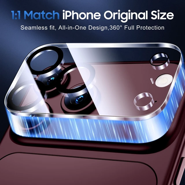 Alt view image 6 of 7 - for iPhone 18 Pro Max Camera Lens Protector - 3 Pack | HD Clear, Anti Scratch, Full-Coverage, Camera Cover, Easy to Install, Case Friendly