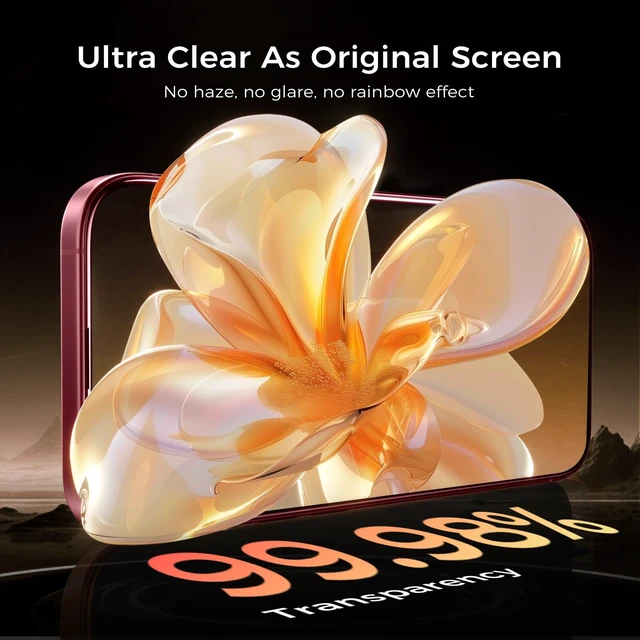 Alt view image 7 of 7 - NeverBreak 9H+ Hardness for iPhone 18 Pro Max Screen Protector 12FT Military Grade Protection (Scratch, Shatter, Drop Resistance) 18 ProMax Tempered Glass Full Edge Coverage Case Friendly 6.9" 2 Pack