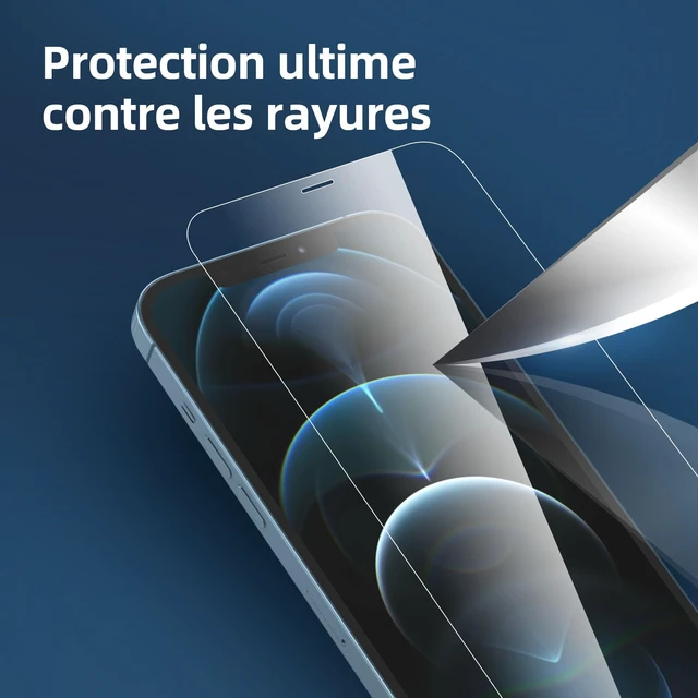 Alt view image 6 of 7 - 3 Pack Designed for iPhone 12 Pro Max Screen Protector (6.7"), Enhanced Tempered Glass Protection, Case Friendly Anti Scratch Bubble Free Ultra Resistant