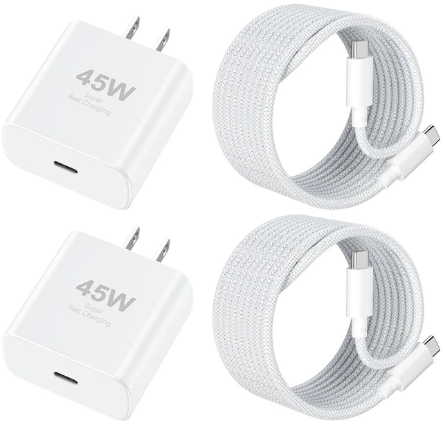 Main image of iPhone 18 17 Pro Max Charger Fast Charging 45W USBC iPhone Duo Fast Charger | New iPhone Super Fast Charger with 10 FT Long Type C Fast Charging Cable Cord for iPhone 18 Pro Max/Pro/Duo/17/16/Pro Max