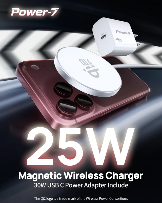 Alt view image 2 of 7 - for iPhone 18 Pro Max Duo 17 16 15 Charger,25W 6FT Wireless Charger | Magnetic Fast Charging Pad, with 30W USB C Charger Block for iPhone Duo/18 Pro/18 Pro Max/18/17/16/15/14/13/12 Pro Max/Plus