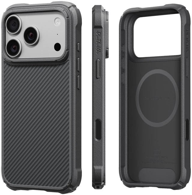 Main image of for iPhone 18 Pro Max Case Military-Grade Protection, Black/Grey | 600D Aramid Fiber Woven Compatible with MagSafe with Camera Control Button Drop Shockproof for 18 Pro Max Phone Case 6.9"