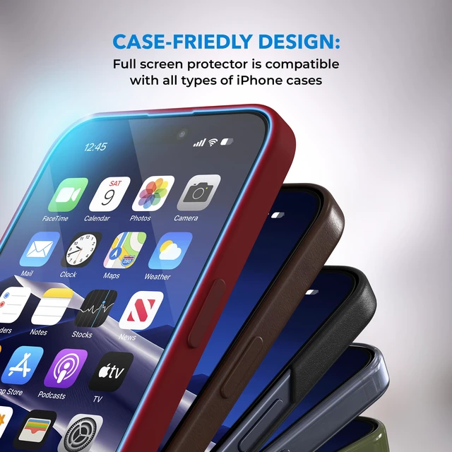 Alt view image 7 of 7 - |2 Pack| Anti-Blue Light Glass for iPhone 18 Pro Max/17 Pro Max | Eye Safeguard | Scratch Resistant | 3D Edge to Edge Coverage | Easy Installation Kit | TÜV Certified