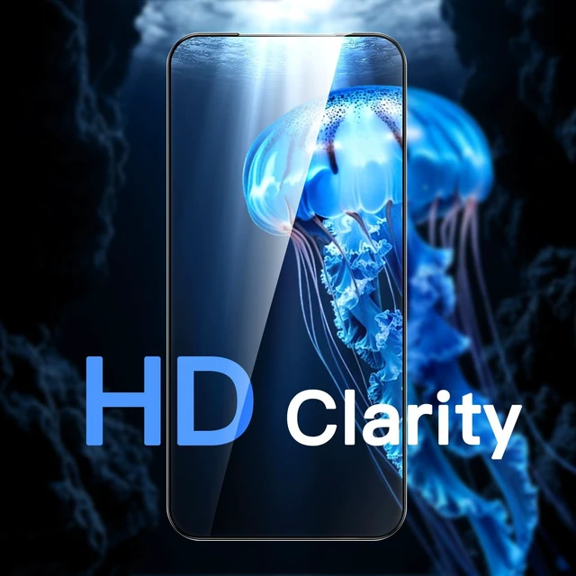 Alt view image 3 of 7 - 9H+ Screen Protector for iPhone 18 Pro Max/17 Pro Max, Rounded Edge | 3-Pack, Smooth Curved Edge, Black Border Design, Tempered Glass, Auto-Align Installation, Case-Friendly