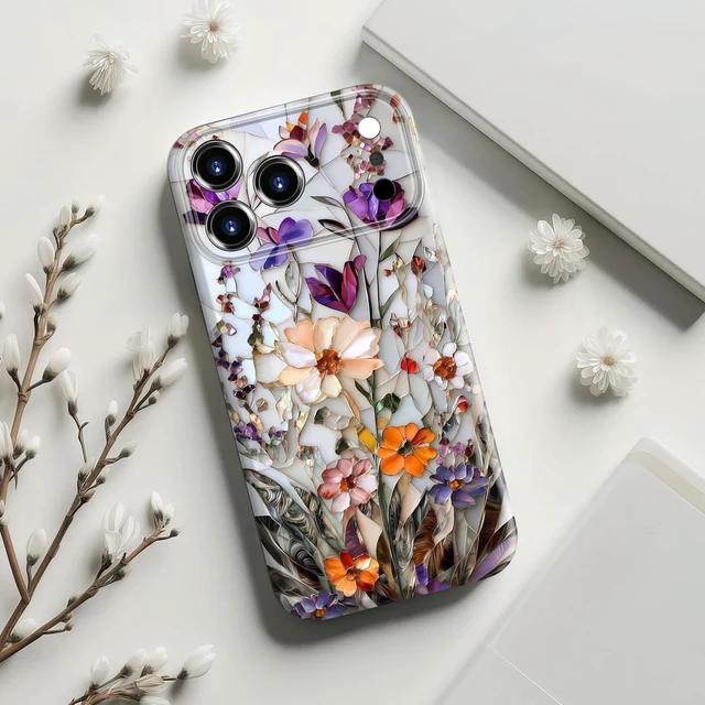 Alt view image 6 of 7 - for iPhone 18 Pro Max Case, Cute Wildflower, MagSafe Compatible | Dual-Layer Hard Shell & Silicone, Wireless Charging, Slim Fit Phone Cover with Floral Designs for Women Girls
