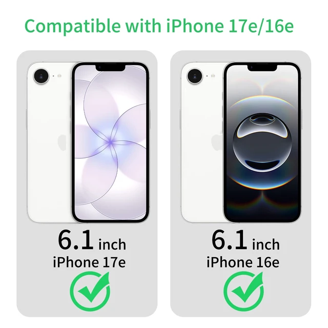 Alt view image 2 of 7 - Compatible with iPhone 17e / 16e Case Clear, Soft Transparent Shockproof Protective Slim Thin Phone Case Cover for 16e / 17e