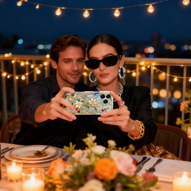 Alt view image 5 of 7 - for iPhone 18 Pro Case, Cute Trendy Floral, Wireless Charging | Dual-Layer Hard Shell + Silicone, Slim Fit Protective Phone Cover with Wildflower Designs for Women Girls