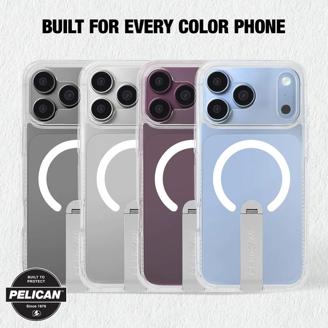 Alt view image 2 of 7 - Protector iPhone 18 Pro Case with Kickstand - Clear | Rugged MagSafe Phone Case with 16ft Military-Grade Drop Protection - Heavy Duty Magnetic Phone Cover for iPhone 18 Pro