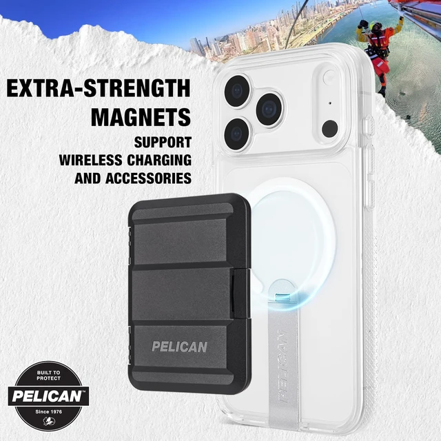 Alt view image 7 of 7 - Protector iPhone 18 Pro Case with Kickstand - Clear | Rugged MagSafe Phone Case with 16ft Military-Grade Drop Protection - Heavy Duty Magnetic Phone Cover for iPhone 18 Pro