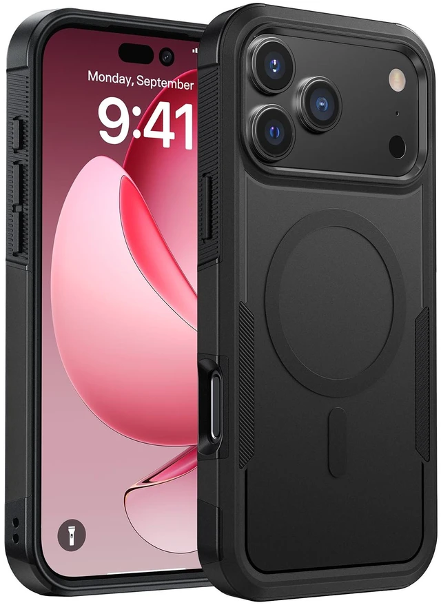 Main image of Magnetic for iPhone 18 Pro Case Dual-Layer Shockproof Black | Rugged Heavy-Duty, Military-Grade Drop & Impact Protection, Tough Matte Finish, Fit for MagSafe Phone Case for iPhone 18 Pro