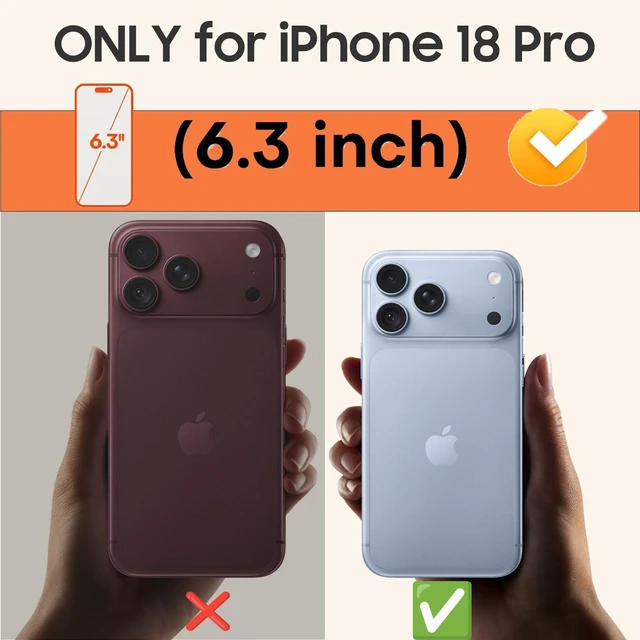 Alt view image 7 of 7 - Magnetic for iPhone 18 Pro Case Dual-Layer Shockproof Black | Rugged Heavy-Duty, Military-Grade Drop & Impact Protection, Tough Matte Finish, Fit for MagSafe Phone Case for iPhone 18 Pro