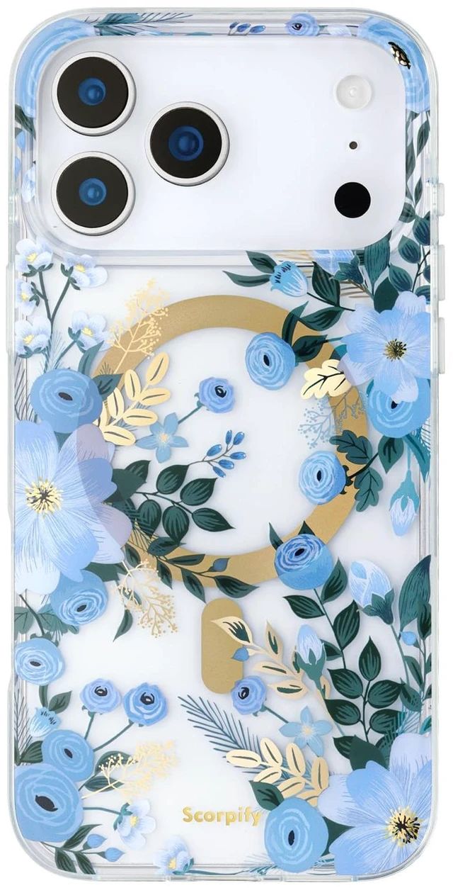 Main image of for iPhone 18 Pro Case | Blue Nemophila | Compatible with MagSafe | Blue Nemophila Blue Design | 10FT Drop Tested | Cute Magnetic Phone Cover for Women and Girls