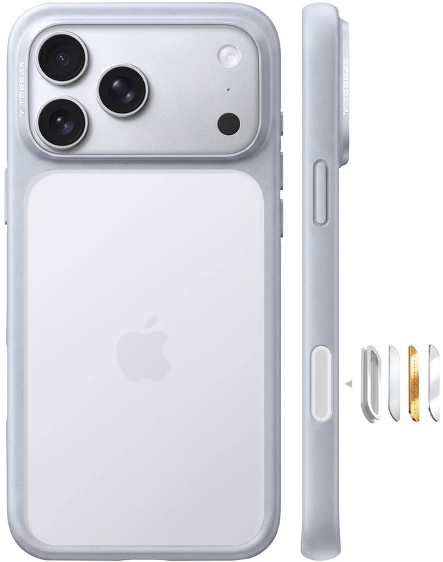 Main image of Shockproof for iPhone 18 Pro Case Silver, 4X Mil-Grade Protection | Translucent Back, Slim Case for iPhone 18 Pro Phone Case Thin, 6.3", Guardian Series, Camera Button, DIY Buttons, Secure Grip
