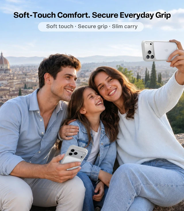 Alt view image 4 of 6 - Shockproof for iPhone 18 Pro Case Silver, 4X Mil-Grade Protection | Translucent Back, Slim Case for iPhone 18 Pro Phone Case Thin, 6.3", Guardian Series, Camera Button, DIY Buttons, Secure Grip
