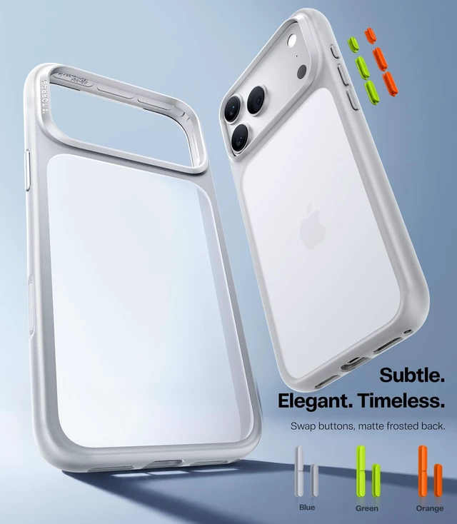Alt view image 5 of 6 - Shockproof for iPhone 18 Pro Case Silver, 4X Mil-Grade Protection | Translucent Back, Slim Case for iPhone 18 Pro Phone Case Thin, 6.3", Guardian Series, Camera Button, DIY Buttons, Secure Grip