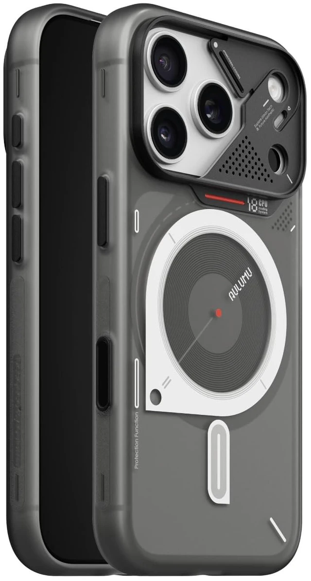 Main image of A18 Frosted for iPhone 18 Pro Case | Transparent Gray | MagSafe-Compatible | Signature CoolHyper Tech | Aluminum Camera Guard | Full-Cover | Glow-in-the-Dark | IML Process