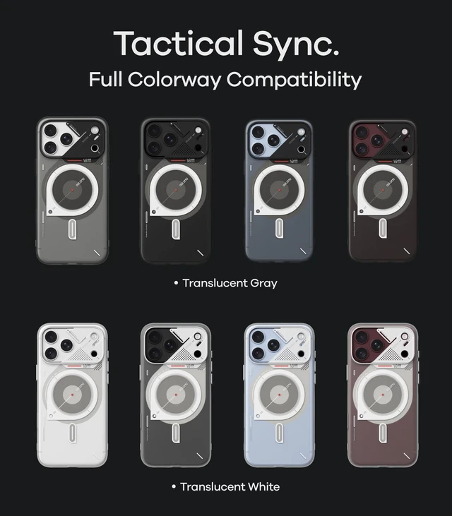 Alt view image 7 of 7 - A18 Frosted for iPhone 18 Pro Case | Transparent Gray | MagSafe-Compatible | Signature CoolHyper Tech | Aluminum Camera Guard | Full-Cover | Glow-in-the-Dark | IML Process