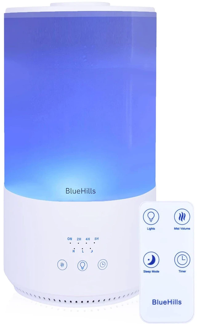 Main image of 4000 ML Premium 4L Essential Oil Diffuser Humidifier Large White | 50 Hour Run with Remote Timer, 1 Gallon Capacity High Mist Output for Large Room, Tall Diffusers/Humidifiers Sleep Mode T401