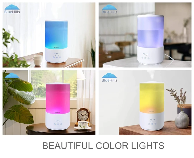 Alt view image 3 of 7 - 4000 ML Premium 4L Essential Oil Diffuser Humidifier Large White | 50 Hour Run with Remote Timer, 1 Gallon Capacity High Mist Output for Large Room, Tall Diffusers/Humidifiers Sleep Mode T401