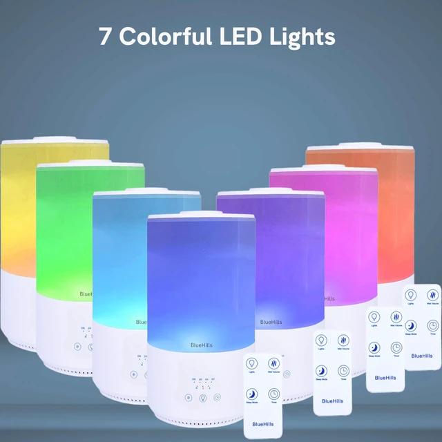 Alt view image 7 of 7 - 4000 ML Premium 4L Essential Oil Diffuser Humidifier Large White | 50 Hour Run with Remote Timer, 1 Gallon Capacity High Mist Output for Large Room, Tall Diffusers/Humidifiers Sleep Mode T401