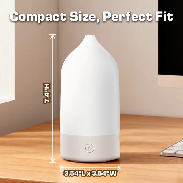 Alt view image 7 of 7 - 120ml 3-in-1 Essential Oil Diffuser, Ultrasonic Cool Mist | 7-Color Changing Night Light, Auto Shut-Off, Quiet Use For Home, Office & Yoga