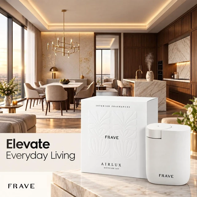 Alt view image 7 of 7 - Air Lux Diffuser, Plug-in Waterless Diffuser for Essential Oil, Smart Bluetooth App Control, Covers Up to 500 sqft 60ml Capacity, Home Office Hotel Scent Diffuser, Cold Air Technology, White