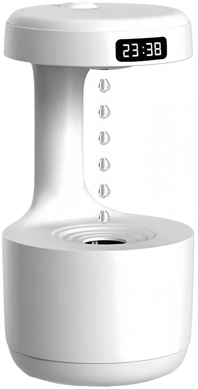 Main image of Humidifiers for Bedroom, 800ml Cool Mist Air Humidifier, Anti-Gravity Digital Humidifier with LED Display, Quiet Knob Control for Bedroom, Plants, Nursery, Office - White