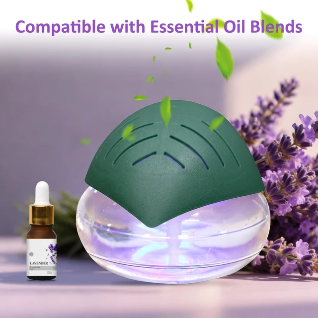 Alt view image 6 of 7 - Water Air Purifiers for Home, Air Washer Aroma Diffuser, Air Filter Washer Humidifier, Essential Oils Aroma Fresher With LED Night light for Office, Bedroom,Small Air Cleaner For Smoke and PetsGreen