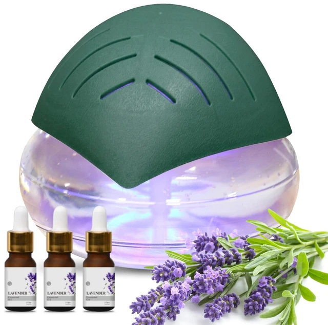 Main image of Water Air Purifiers for Home, Air Washer Aroma Diffuser, Air Filter Washer Humidifier, Essential Oils Aroma Fresher With LED Night light for Office, Bedroom,Small Air Cleaner For Smoke and PetsGreen