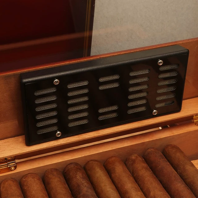 Alt view image 5 of 6 - Cigar Humidifier, Cigar Humidor Humidifiers, Black Humidor Humidifier | Small, Portable Cigar Case Humidifier
