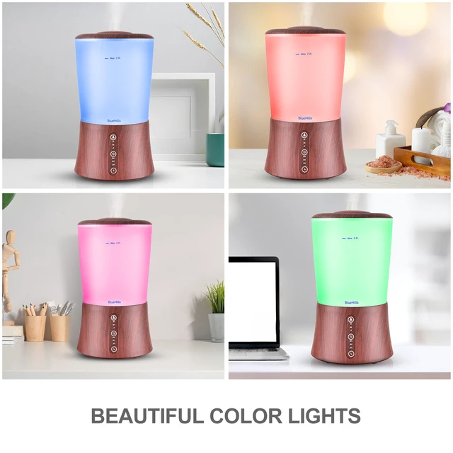 Alt view image 4 of 7 - 2L XL Essential Oil Diffuser Aroma Humidifier 2000 ML Dark Wood | 2000ML Capacity, High Mist Timer, Huge Coverage Area, For Big Living Room Home Baby Premium Long Lasting Diffuser 2L XL S3