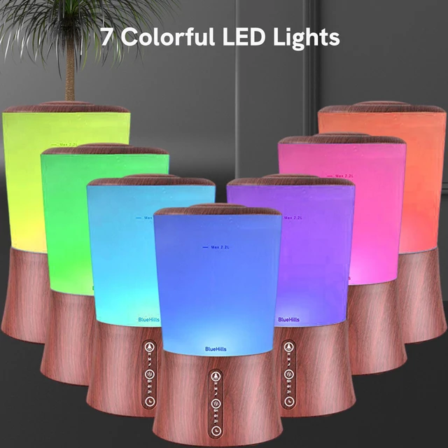 Alt view image 7 of 7 - 2L XL Essential Oil Diffuser Aroma Humidifier 2000 ML Dark Wood | 2000ML Capacity, High Mist Timer, Huge Coverage Area, For Big Living Room Home Baby Premium Long Lasting Diffuser 2L XL S3
